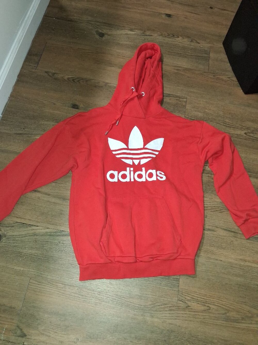 Red Adidas hoodie
